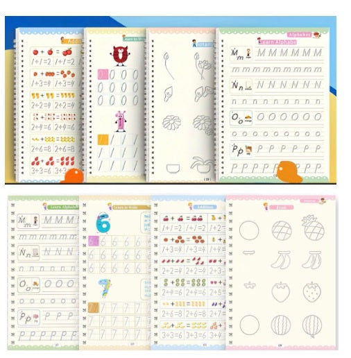 PACK 4 Cuadernos Mágicos Reutilizables (PAGUE 3, LLEVE 4)